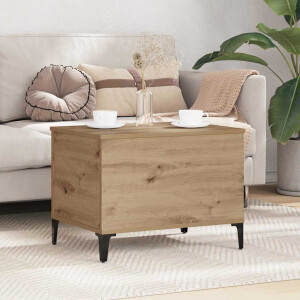 vidaXL Salontafel Artisan Eiken 60 x 44,5 x 45 cm Bewerkt hout