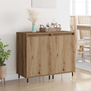 vidaXL Dressoir 2 pcs Artisan Eiken 40 x 35 x 70 cm