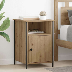 vidaXL Nachtkastje 2 pcs Artisan Eiken 40 x 42 x 60 cm Bewerkt hout