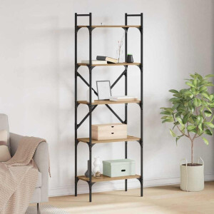 vidaXL Boekenkast Artisan Eiken 56 x 32 x 174 cm Bewerkt hout