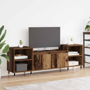 vidaXL TV-kast Oud Hout 160 x 35 x 55 cm Bewerkt hout
