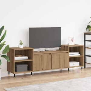 vidaXL TV-kast Artisan Eiken 160 x 35 x 55 cm Bewerkt hout