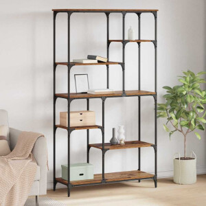 vidaXL Boekenkast Oudhout 99 x 35,5 x 176 cm Bewerkt hout