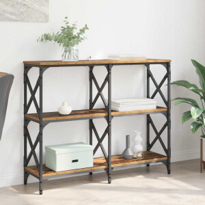 vidaXL Wandtafel Oudhout 100 x 28 x 80,5 cm Bewerkt hout