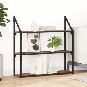 vidaXL Wandplank met plank Oud Hout 80 x 21 x 78,5 cm Bewerkt hout