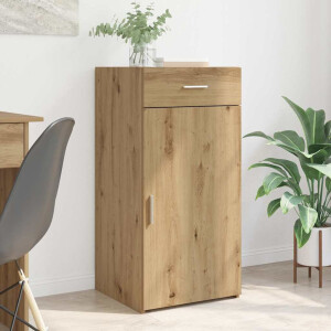 vidaXL Dressoir artisanaal eikenkleurig 45 x 42,5 x 93 cm Bewerkt hout
