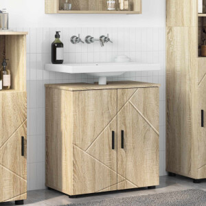 vidaXL Badkamer Kast met opslag Sonoma Eiken 61 x 35 x 64 cm