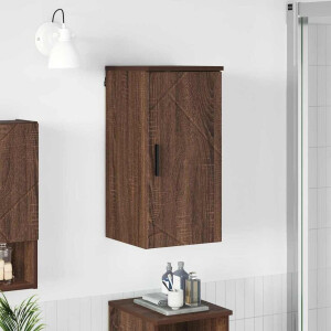 vidaXL Badkamer Kast Wandgemonteerd Bruin Eiken 30 x 31,5 x 61 cm