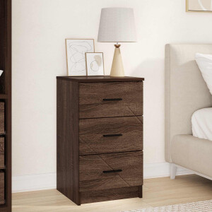 vidaXL Nachtkastje bruin eikenkleur 38 x 38 x 66 cm Bewerkt hout
