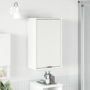 vidaXL Badkamer Kast Wit 39 x 23,5 x 65 cm Bewerkt hout, Metaal