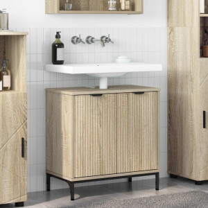 vidaXL Badkamertenk te kast Sonoma Eiken 60,5 x 33,5 x 61 cm