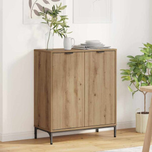 vidaXL Dressoir artisanaal eikenkleurig 69.5 x 33 x 82 cm Bewerkt hout