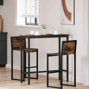 vidaXL Tafel Gerookt eiken 100 x 40 x 100,5 cm