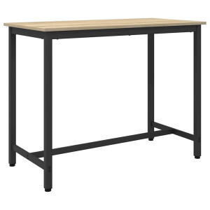 vidaXL Tafel Sonoma Eiken 100 x 50 x 76,5 cm Engineered hout en staal