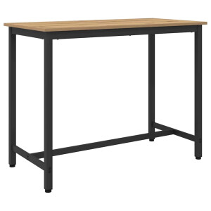 vidaXL Tafel Artisan Eiken 100 x 50 x 76,5 cm Engineered hout en staal