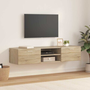 vidaXL Houten Kast met lade Sonoma Eiken 150 x 39 x 30 cm Bewerkt hout