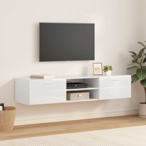 vidaXL Houten Kast met lade Beton Grijs 150 x 39 x 30 cm Bewerkt hout