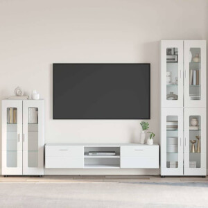 vidaXL Dressoir met plank FLORIN Wit 55,5 x 29 x 100 cm Bewerkt hout