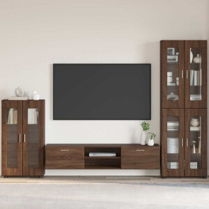 vidaXL Dressoir FLORIN Bruin Eiken 55,5 x 29 x 100 cm Bewerkt hout