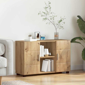 vidaXL Dressoir met plank FLORIN Artisan Eiken 88,5 x 30,5 x 55,5 cm