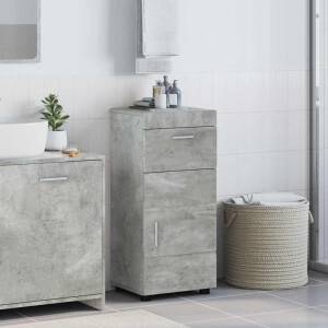 vidaXL Badkamerkastenset met lade TULUM Beton Grijs 37 x 31,5 x 82 cm