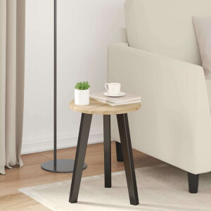vidaXL Tafelblad Sonoma eiken Ø 30 x 1,5 cm Bewerkt hout