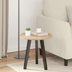 vidaXL Tafelblad Sonoma eiken Ø 40 x 1,5 cm Bewerkt hout