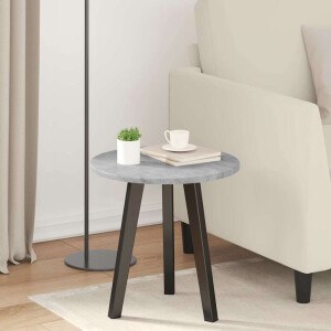 vidaXL Tafelblad Betongrijs Ø 40 x 1,5 cm Bewerkt hout