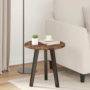 vidaXL Tafelblad Gerookt eiken Ø 40 x 1,5 cm Bewerkt hout