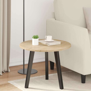 vidaXL Tafelblad Sonoma eiken Ø 50 x 1,5 cm Bewerkt hout