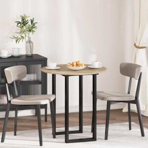 vidaXL Tafelblad Sonoma eiken Ø 70 x 1,5 cm Bewerkt hout