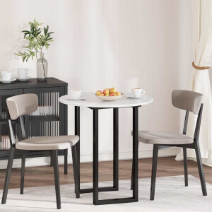 vidaXL Tafelblad Hoogglans wit Ø 70 x 1,5 cm Bewerkt hout