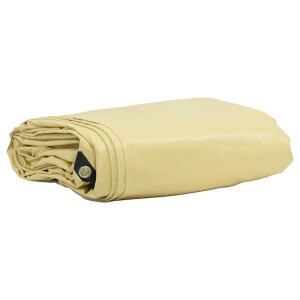 vidaXL Zeil 650g / m² Beige 3 x 3 m Canvas met PVC-coating