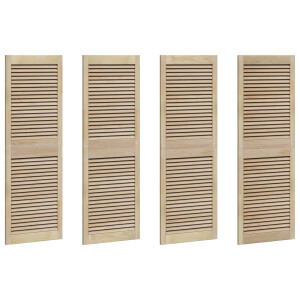 vidaXL Kastdeur 4 pcs Naturel 140.5 x 2 x 59.5 cm Massief grenenhout