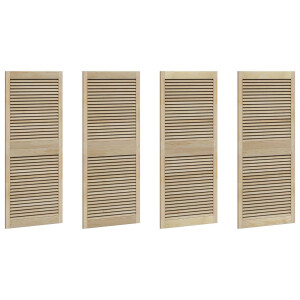 vidaXL Kastdeur 4 pcs Naturel 140.5 x 2 x 59.5 cm Massief grenenhout