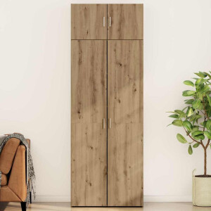vidaXL Opbergkast met plank Anders artisanaal eikenkleurig 80 x 42,5 x 225 cm