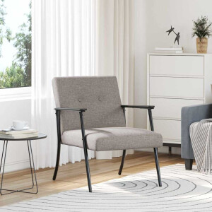 vidaXL Fauteuil Taupe Stof