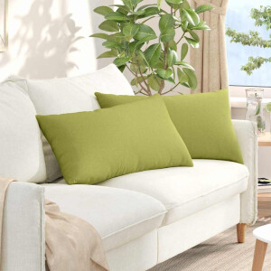 vidaXL Sofa Kussens 2 pcs Lichtgroen 80 x 40 cm Stof