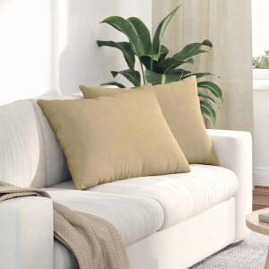 vidaXL Sofa Kussens 2 stuks Grijs groen 70 x 50 cm Cordstof