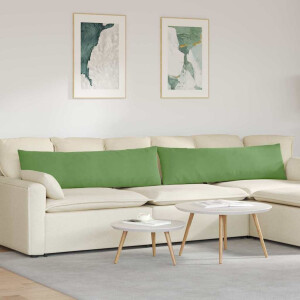 vidaXL Sofa Kussens 2 stuks Lichtgroen 145 x 40 cm Cordstof