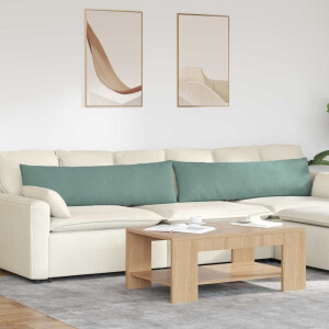 vidaXL Sofa Kussens 2 stuks Zeegroen 145 x 40 cm Cordstof