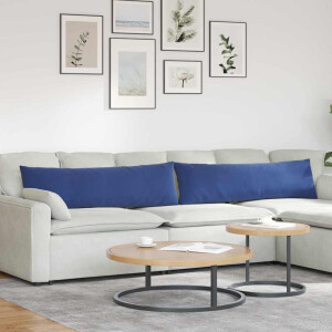 vidaXL Sofa Kussens 2 stuks Politieblauw 145 x 40 cm Cordstof