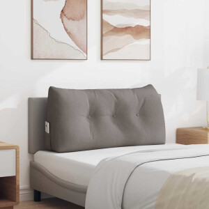 vidaXL Rugkussen Taupe 100 x 24 x 50 cm Stof