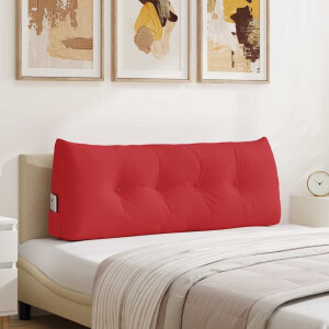 vidaXL Rugkussen Rood 120 x 24 x 50 cm Stof