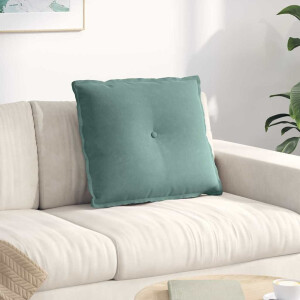 vidaXL Rugkussen Zeegroen 60 x 50 cm Cordstof