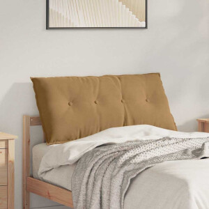 vidaXL Rugkussen Bruin 100 x 50 cm Cordstof