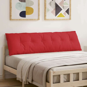 vidaXL Rugkussen Rood 180 x 19 x 50 cm Stof