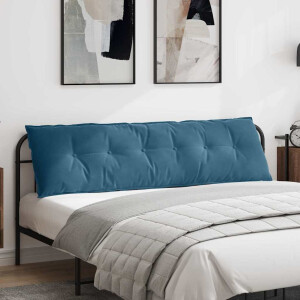 vidaXL Rugkussen Blauw 180 x 50 cm Cordstof