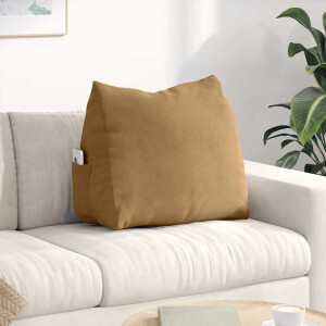 vidaXL Rugkussen Bruin 60 x 20 x 50 cm Cordstof