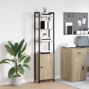 vidaXL Boekenkast Sonoma Eiken 40 x 24 x 161 cm Bewerkt hout